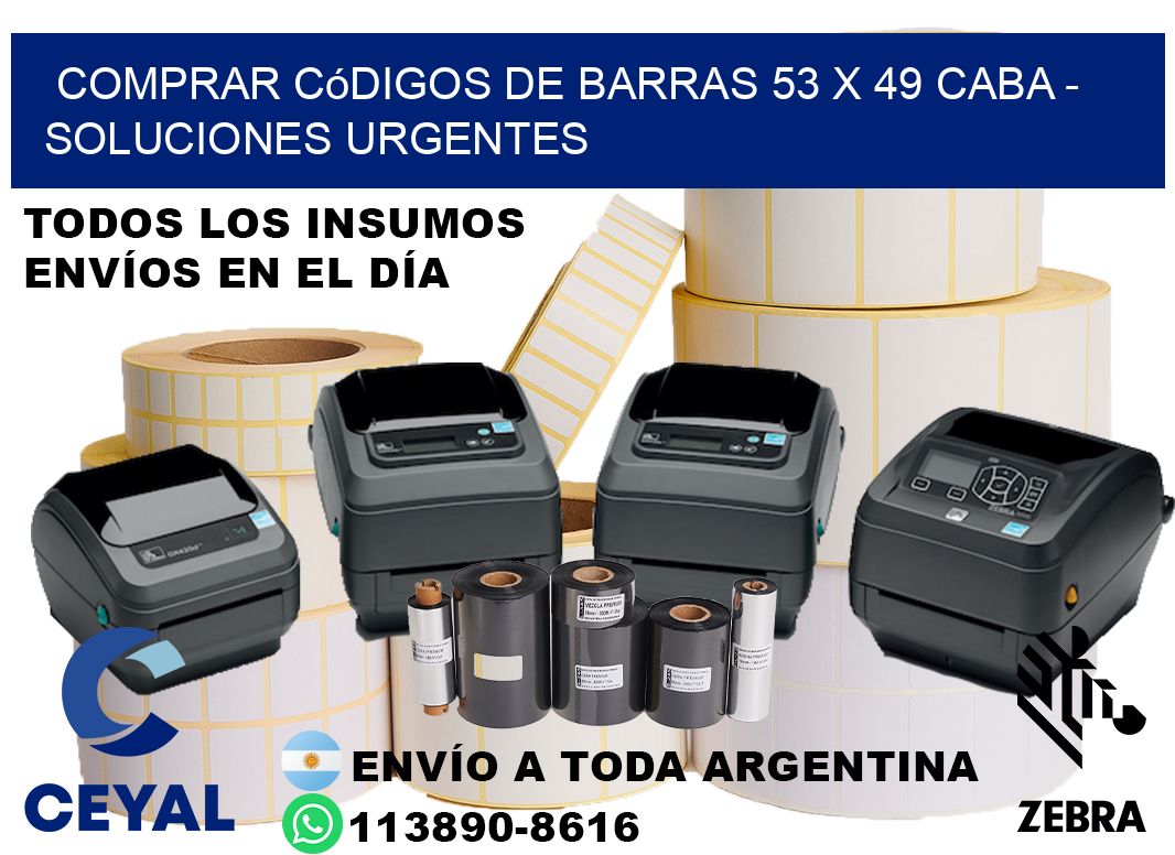 Comprar códigos de barras 53 x 49 CABA - soluciones urgentes