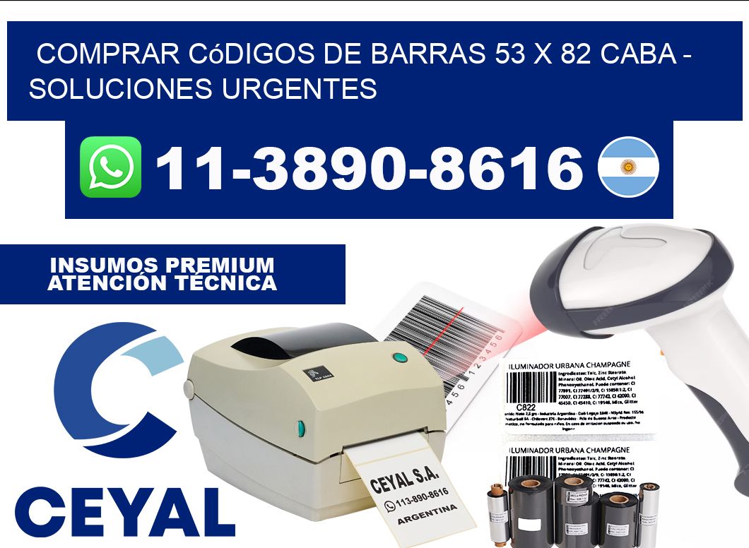 Comprar códigos de barras 53 x 82 CABA - soluciones urgentes