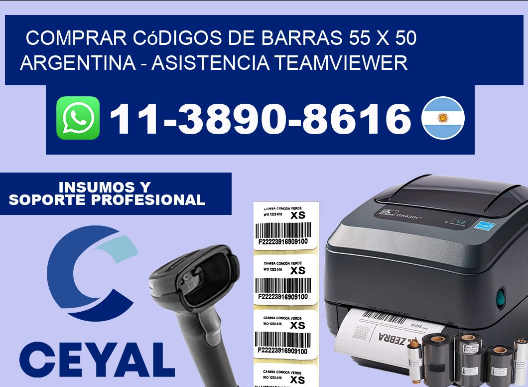 Comprar códigos de barras 55 x 50 argentina – asistencia teamviewer