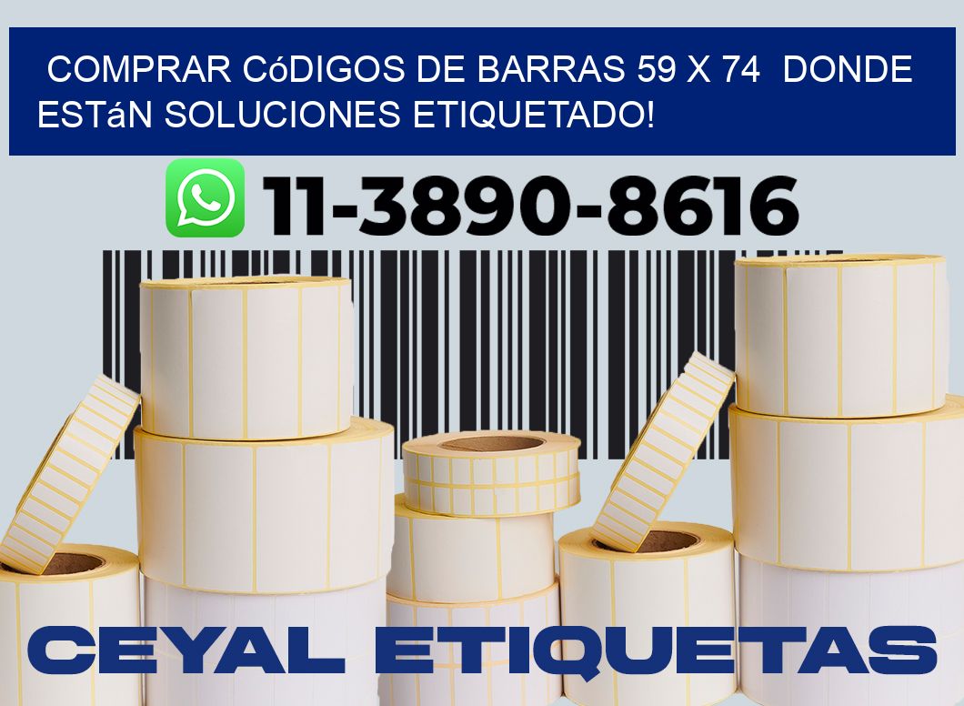 Comprar códigos de barras 59 x 74  donde están soluciones etiquetado!