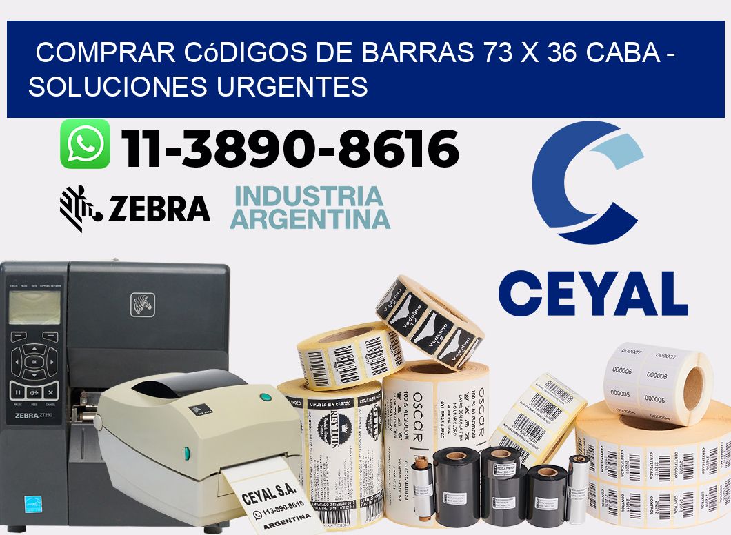 Comprar códigos de barras 73 x 36 CABA - soluciones urgentes