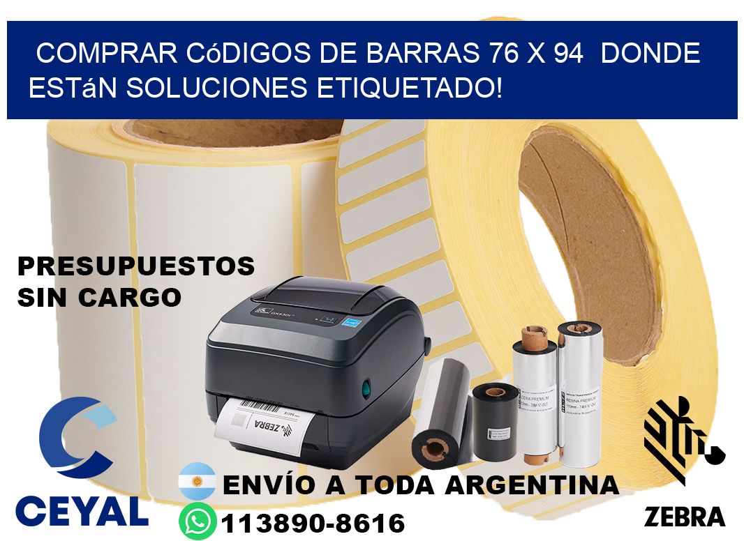Comprar códigos de barras 76 x 94 donde están soluciones etiquetado!