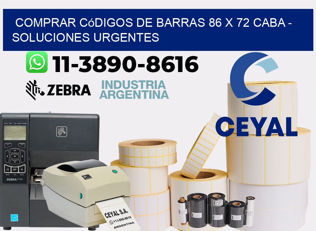 Comprar códigos de barras 86 x 72 CABA - soluciones urgentes