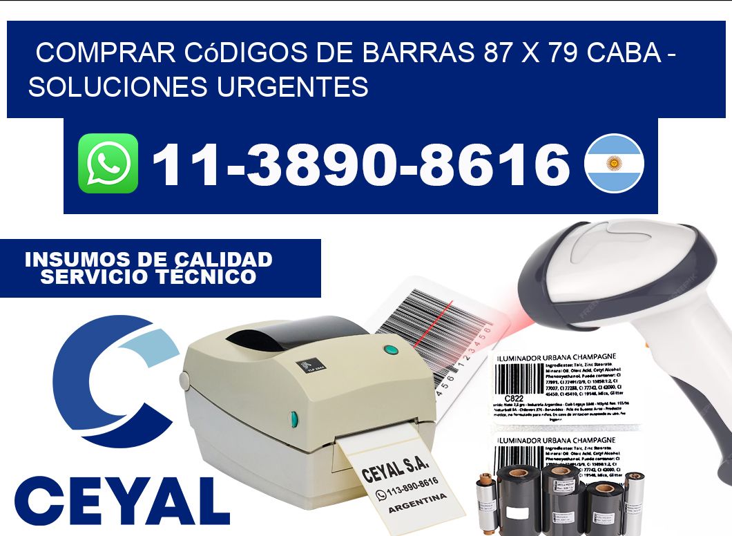 Comprar códigos de barras 87 x 79 CABA - soluciones urgentes
