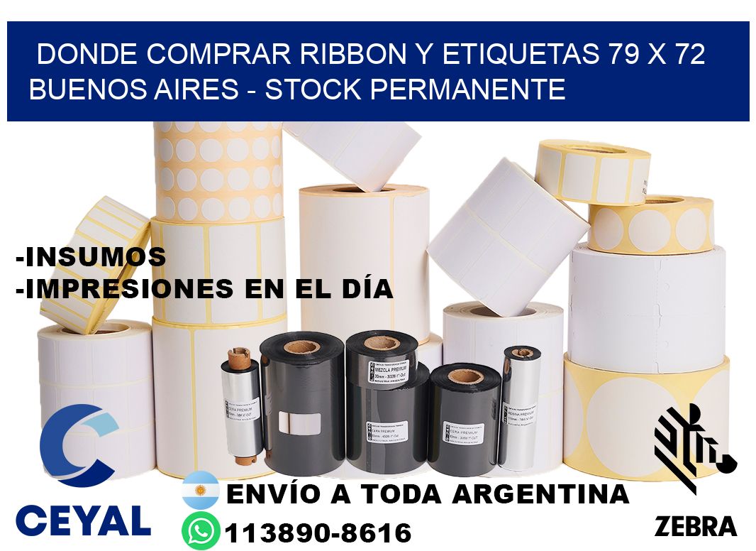 Donde Comprar ribbon y etiquetas 79 x 72 Buenos Aires - Stock permanente
