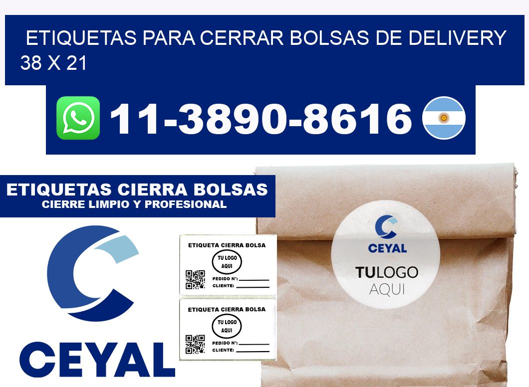 ETIQUETAS PARA CERRAR BOLSAS DE DELIVERY 38 x 21