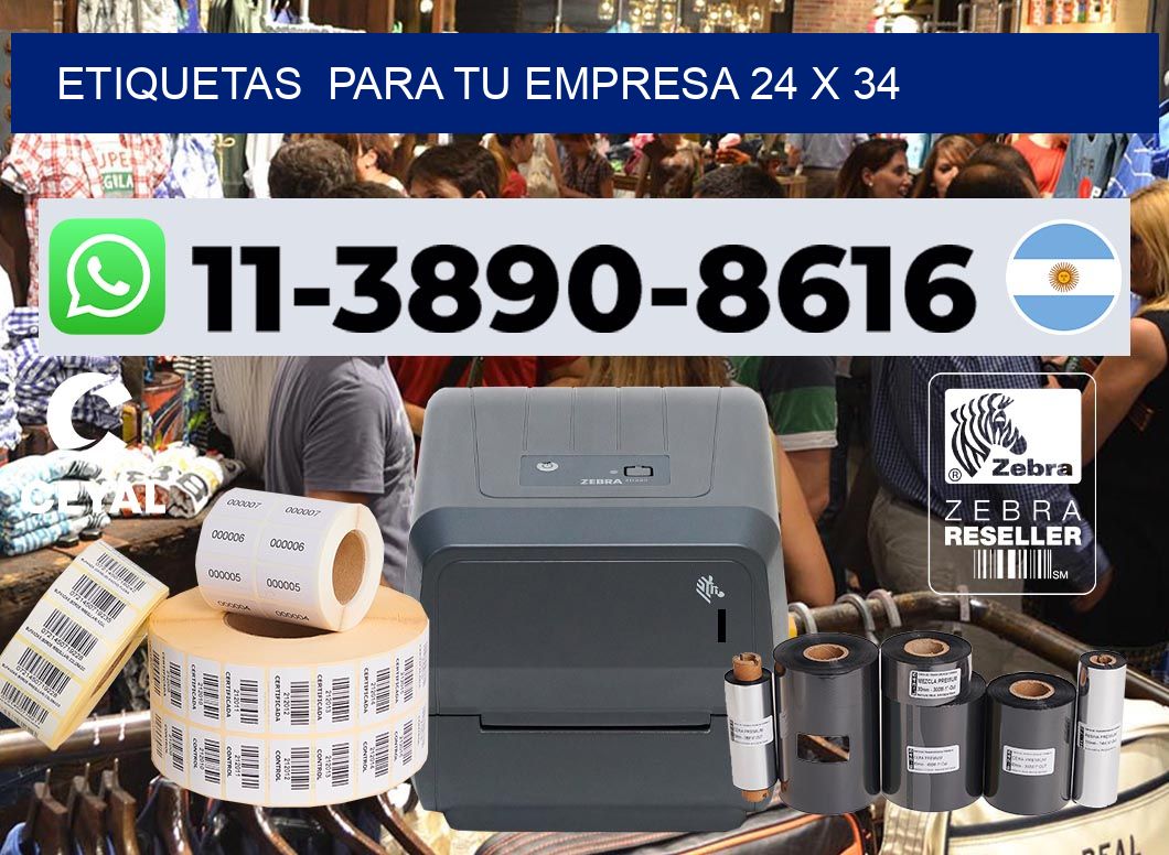 Etiquetas para tu empresa 24 x 34