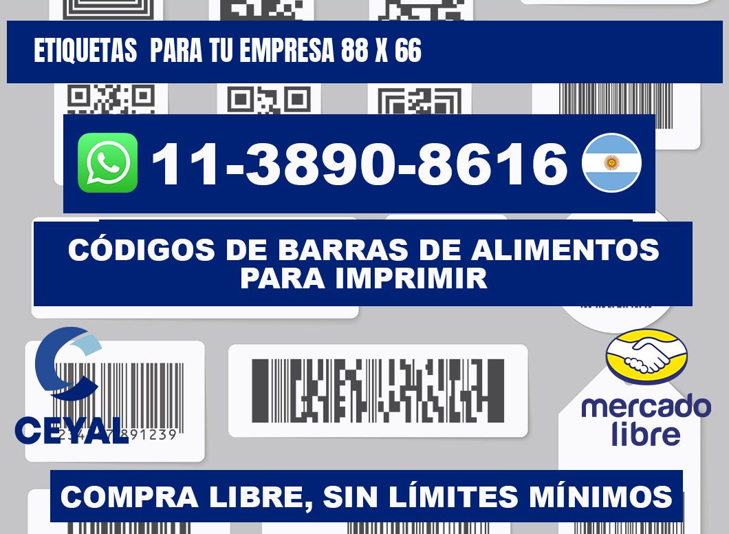 Etiquetas para tu empresa 88 x 66