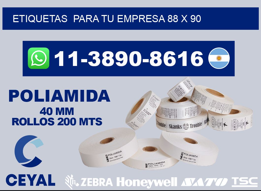 Etiquetas para tu empresa 88 x 90
