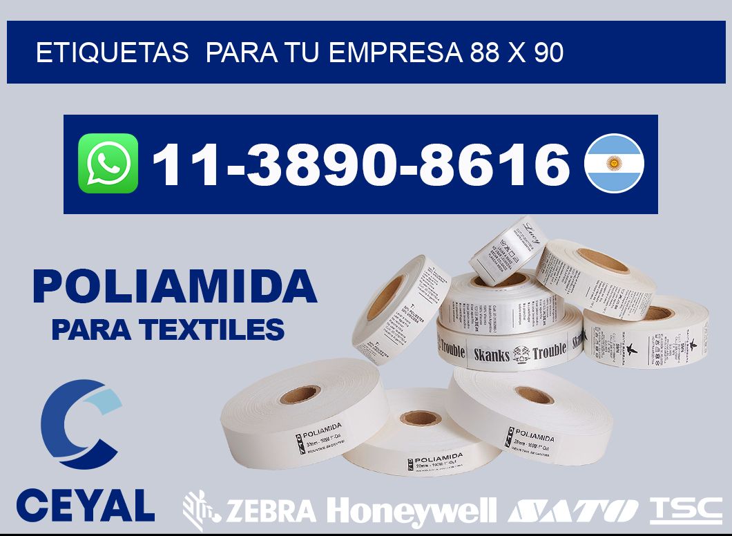 Etiquetas para tu empresa 88 x 90