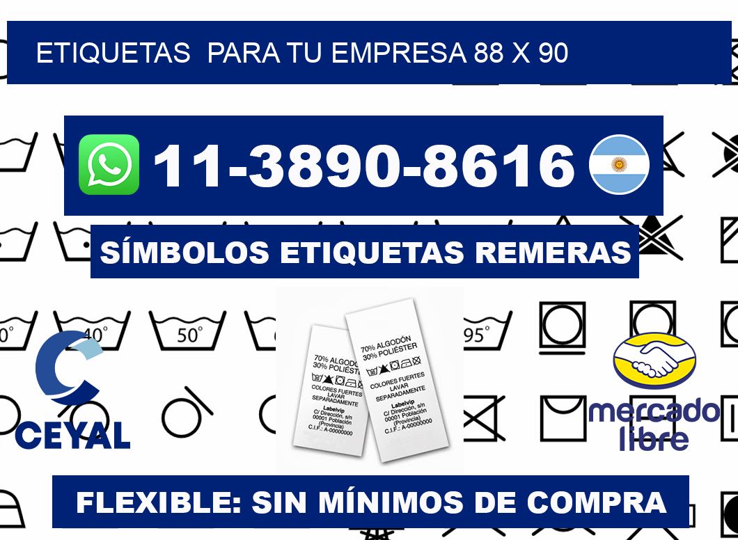 Etiquetas para tu empresa 88 x 90