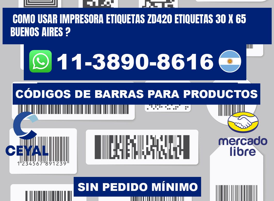 como usar impresora etiquetas zd420 etiquetas 30 x 65 Buenos Aires ?