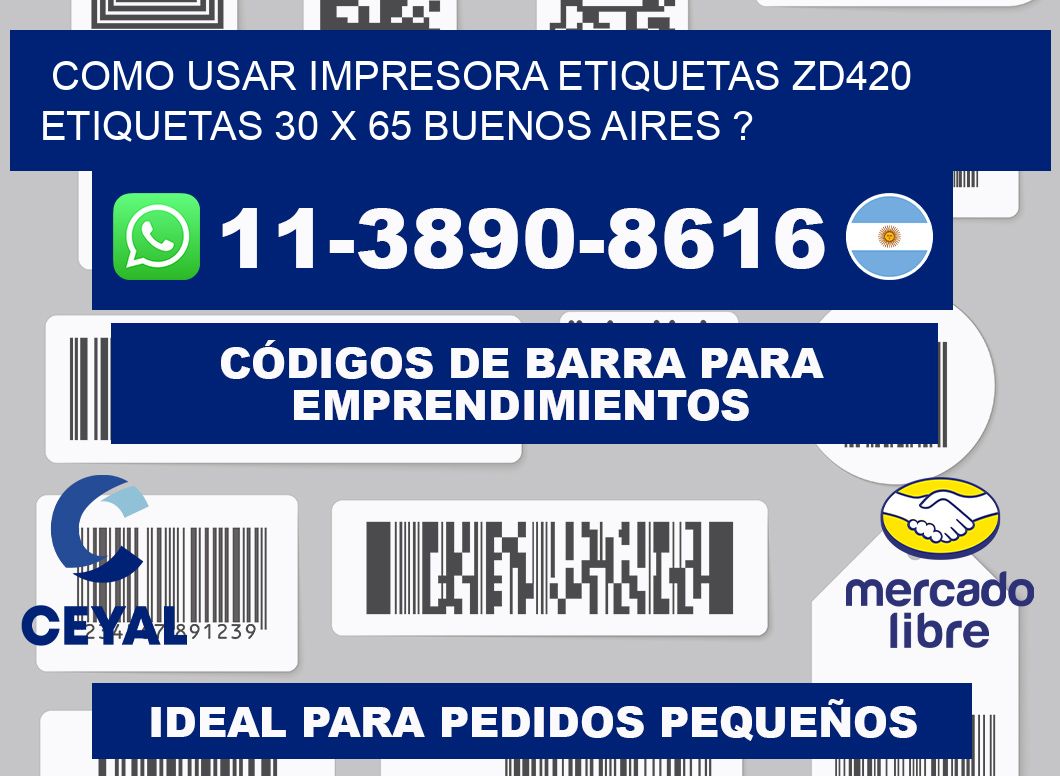 como usar impresora etiquetas zd420 etiquetas 30 x 65 Buenos Aires ?