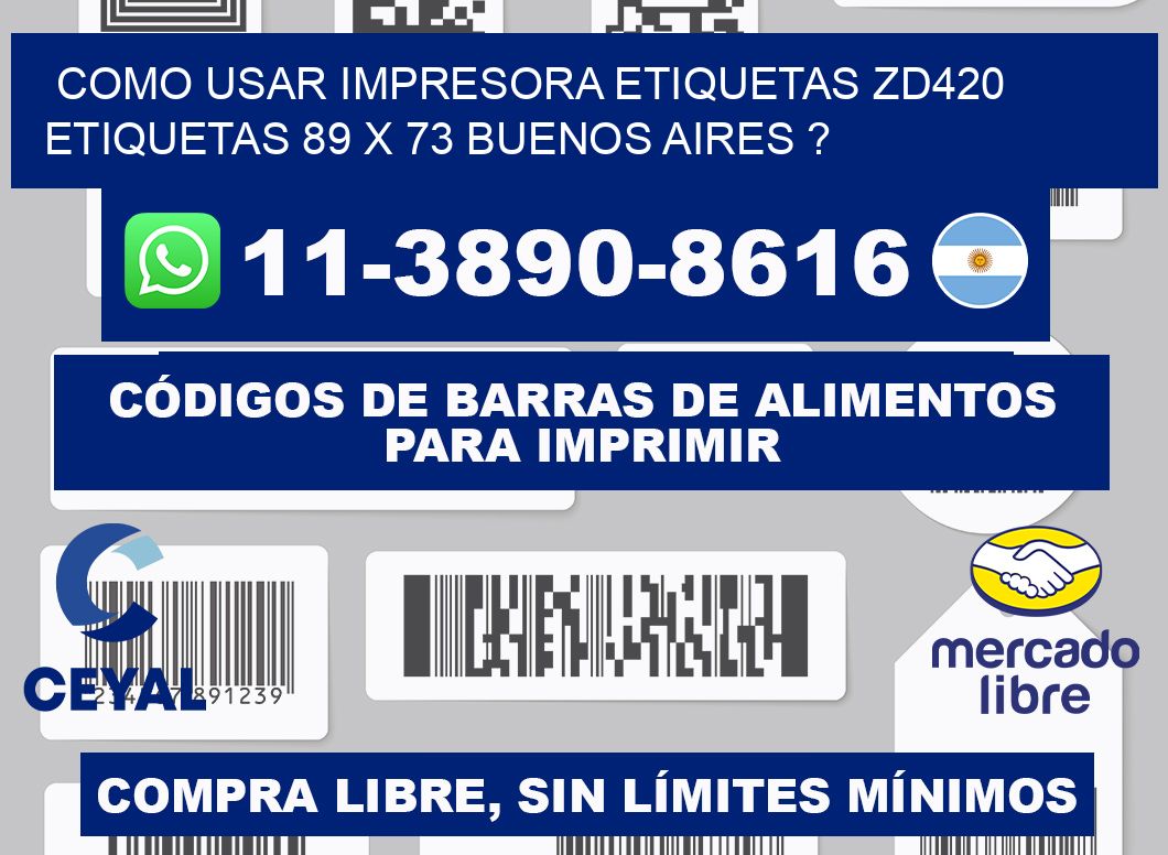 como usar impresora etiquetas zd420 etiquetas 89 x 73 Buenos Aires ?