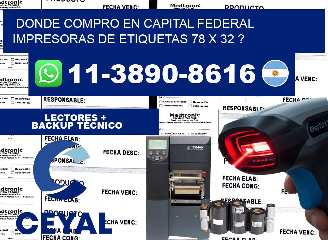 donde compro en capital federal impresoras de etiquetas 78 x 32 ?