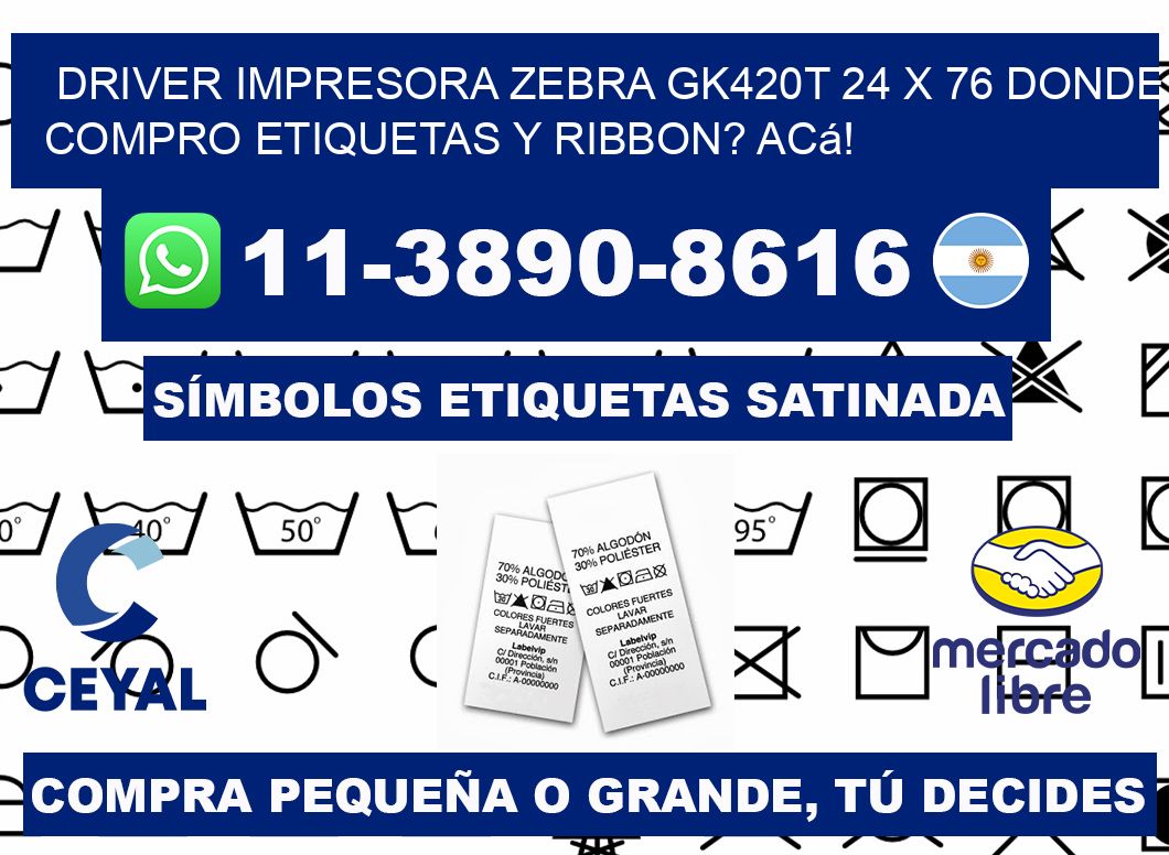driver impresora zebra gk420t 24 x 76 Donde compro etiquetas y ribbon? Acá!