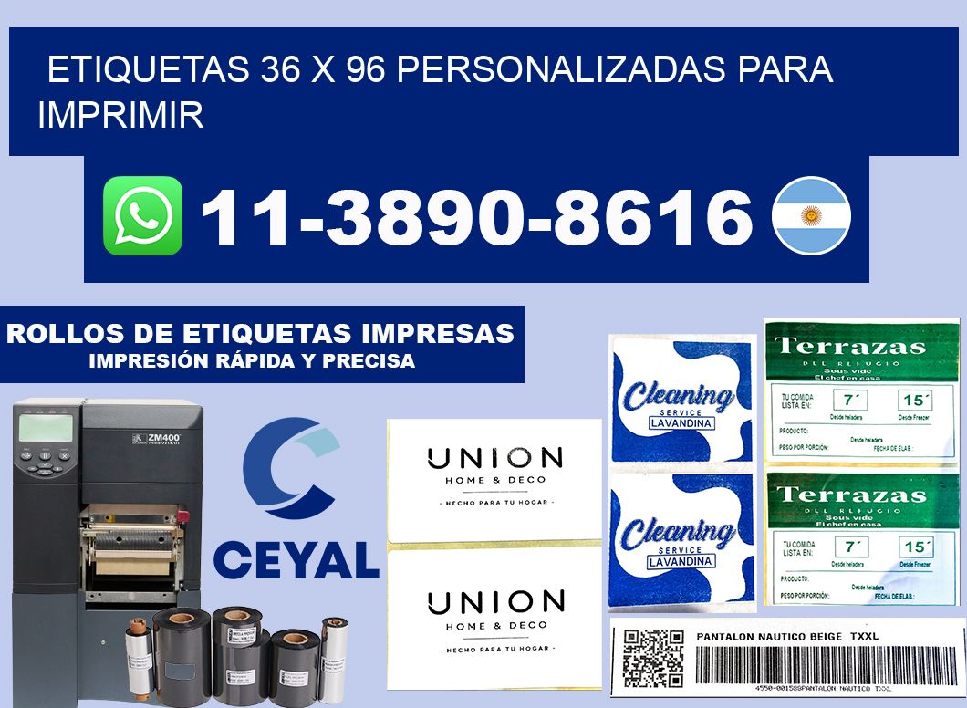 etiquetas 36 x 96 personalizadas para imprimir