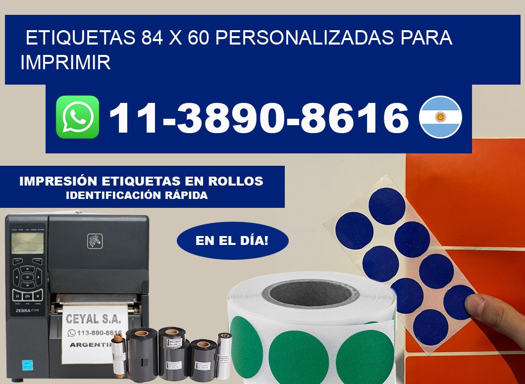 etiquetas 84 x 60 personalizadas para imprimir