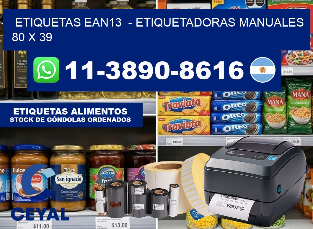 etiquetas ean13  – Etiquetadoras Manuales  80 x 39
