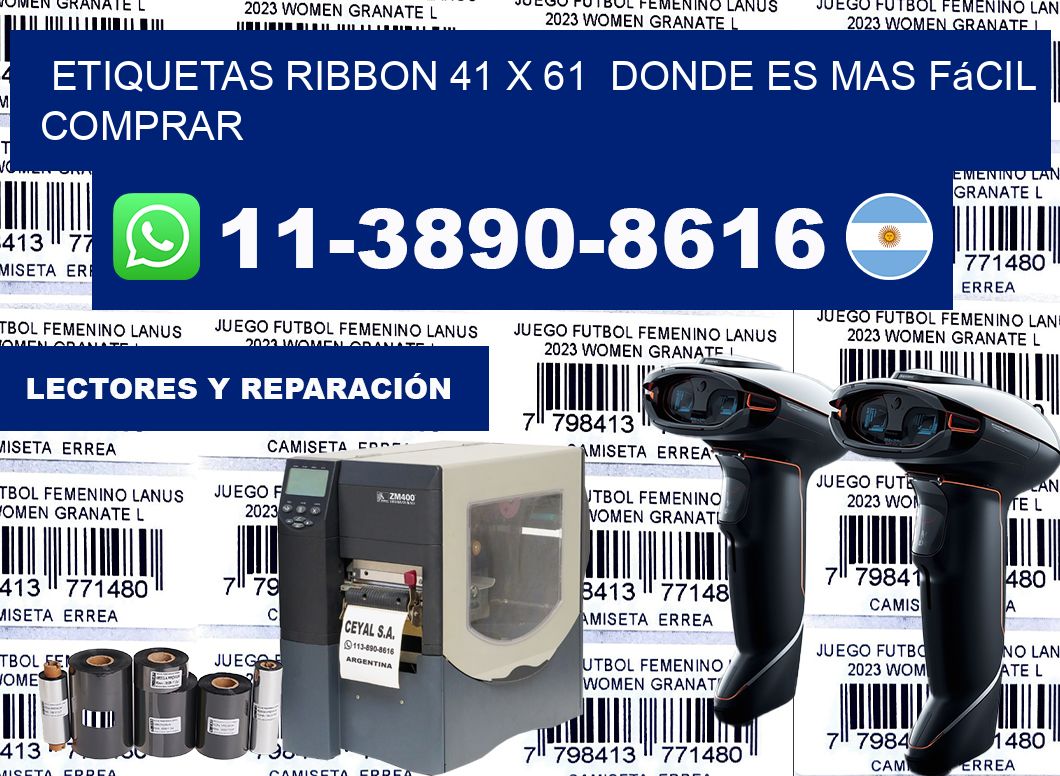 etiquetas ribbon 41 x 61  Donde es mas fácil comprar