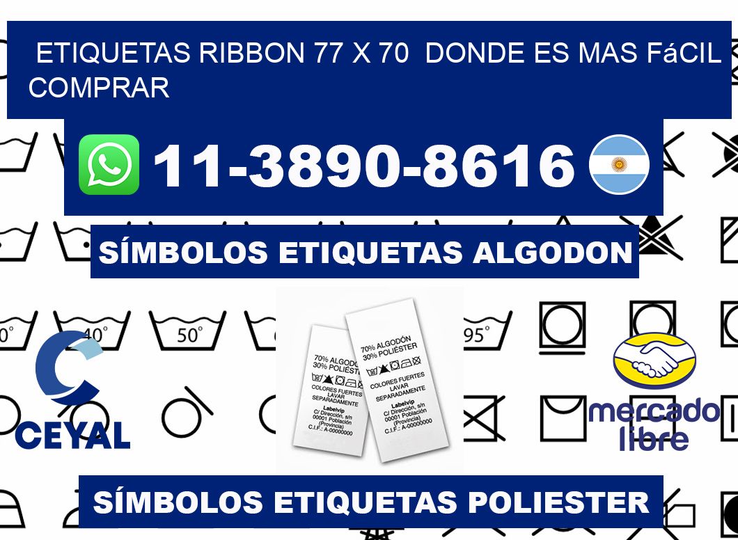 etiquetas ribbon 77 x 70  Donde es mas fácil comprar