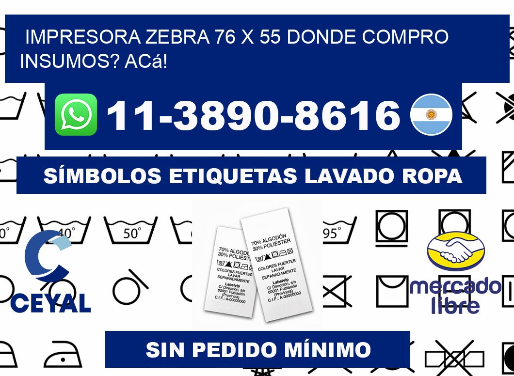 impresora zebra 76 x 55 Donde compro insumos? Acá!