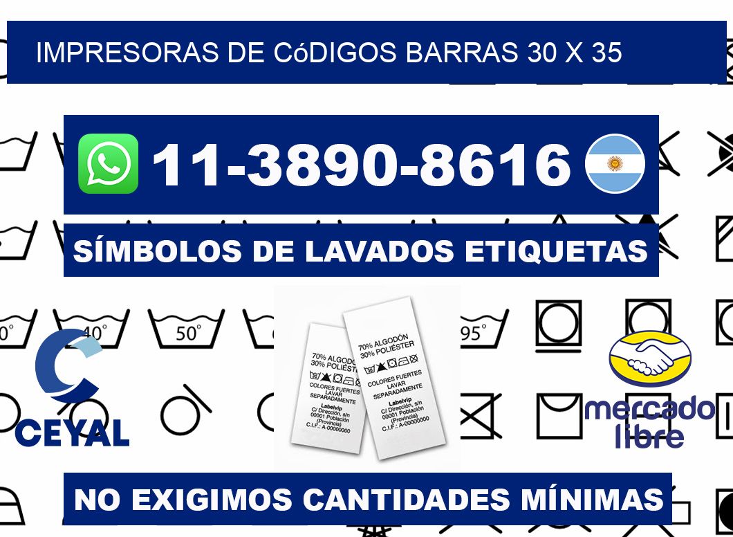 impresoras de códigos barras 30 x 35