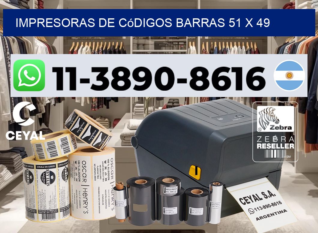 impresoras de códigos barras 51 x 49