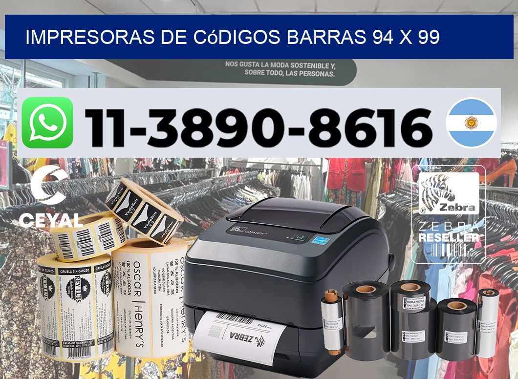 impresoras de códigos barras 94 x 99