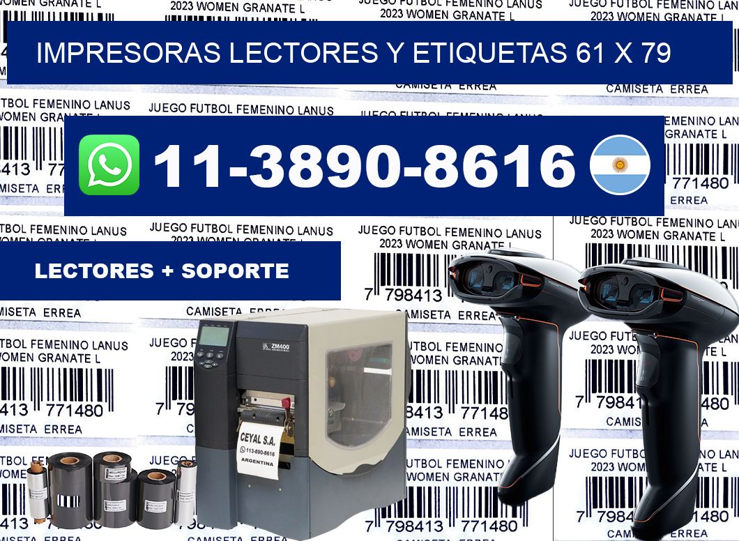 impresoras lectores y etiquetas 61 x 79
