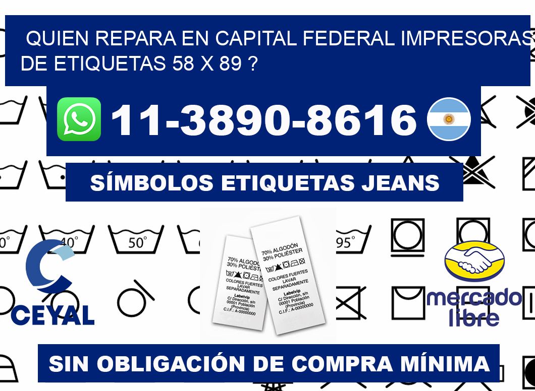 quien repara en capital federal impresoras de etiquetas 58 x 89 ?