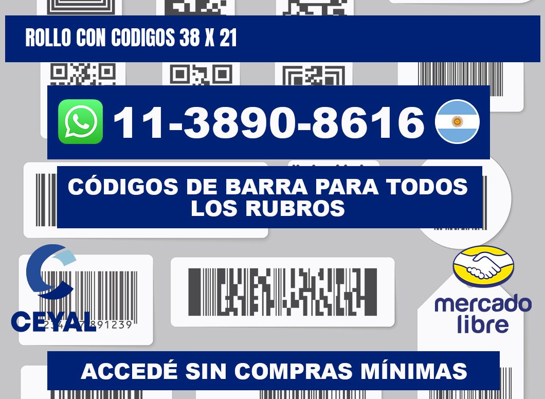 rollo con codigos 38 x 21