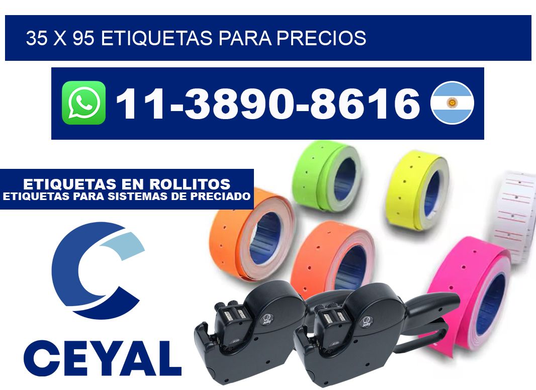 35 x 95 etiquetas para precios
