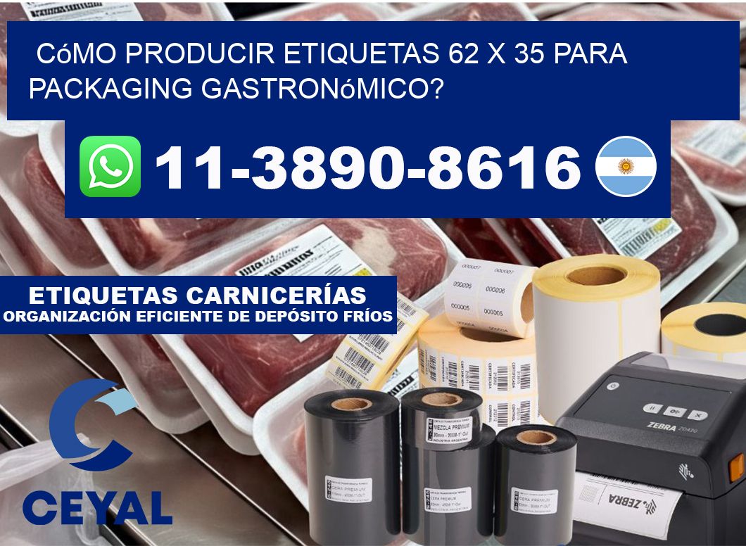 Cómo producir etiquetas 62 x 35 para packaging gastronómico?