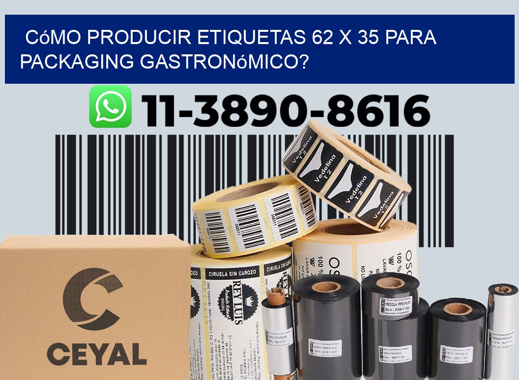 Cómo producir etiquetas 62 x 35 para packaging gastronómico?