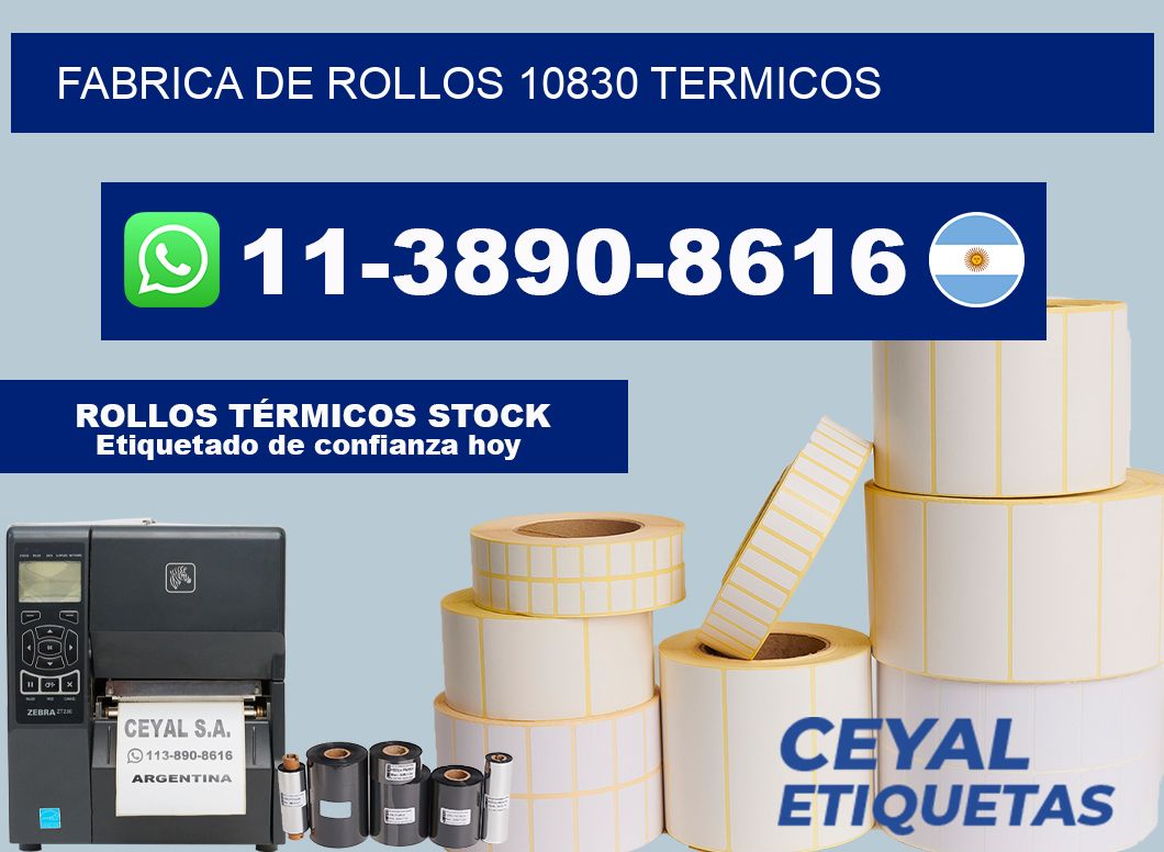 FABRICA DE ROLLOS 10830 TERMICOS