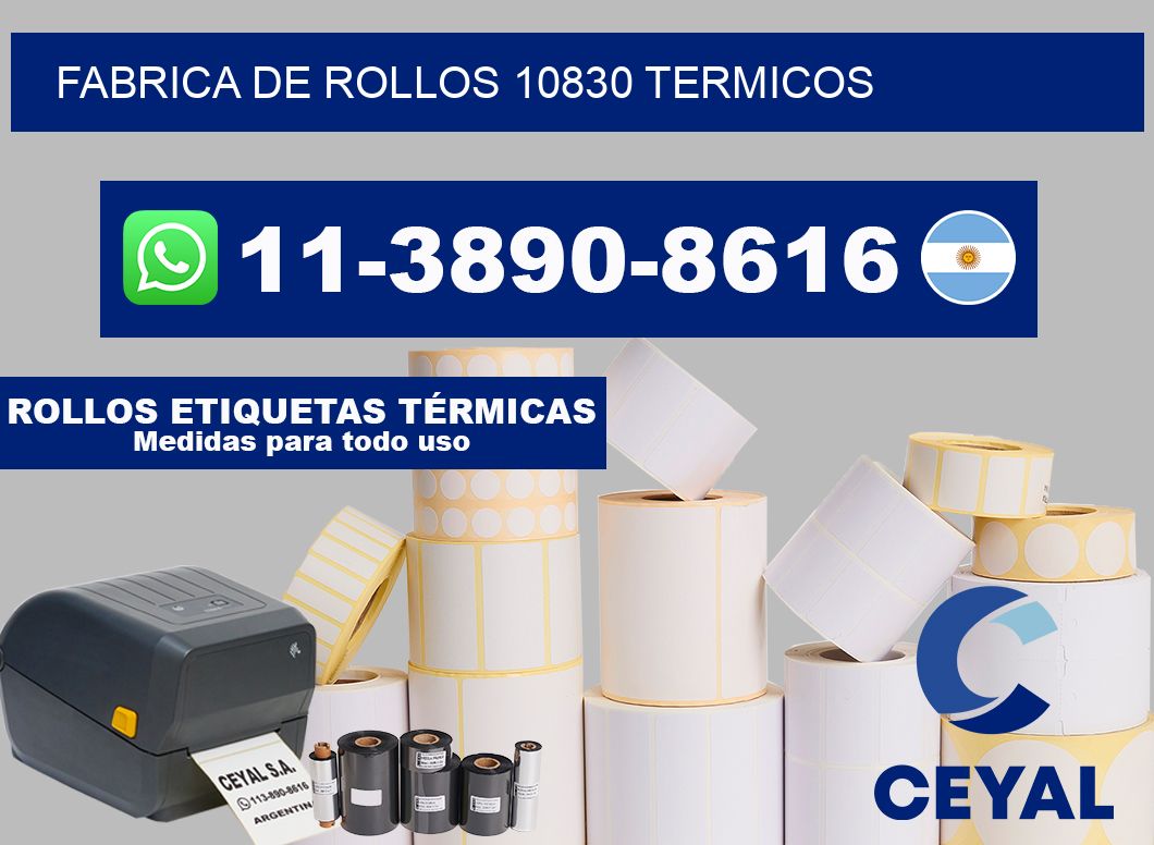 FABRICA DE ROLLOS 10830 TERMICOS