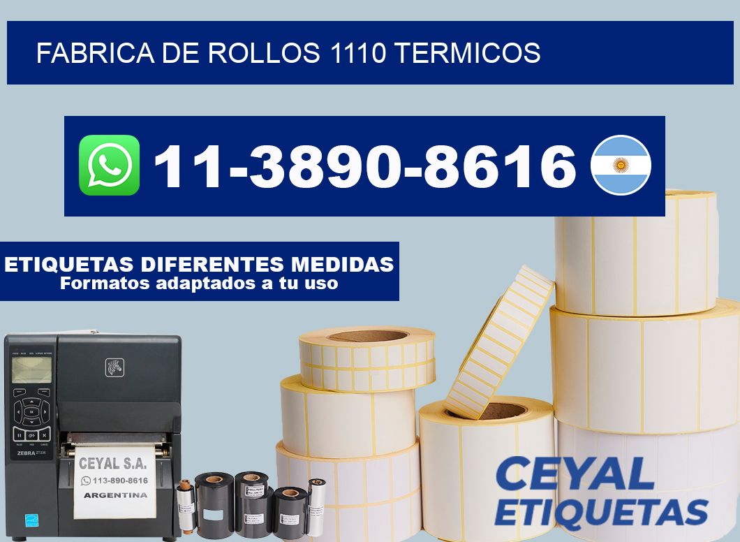 FABRICA DE ROLLOS 1110 TERMICOS