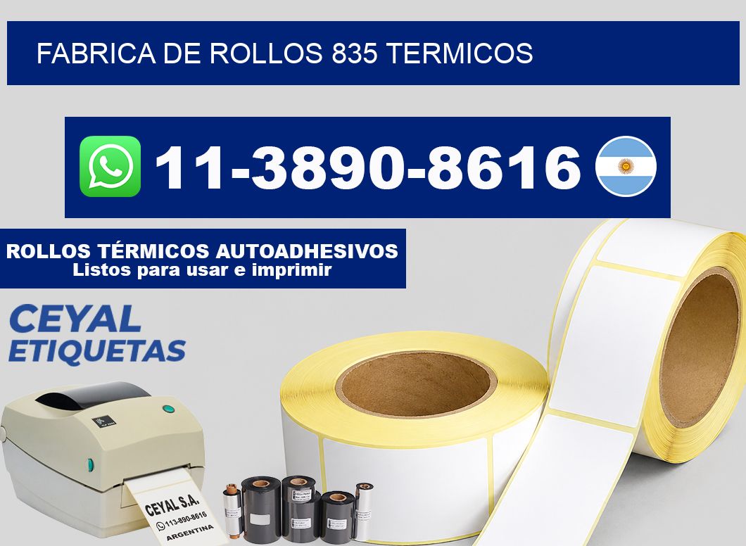 FABRICA DE ROLLOS 835 TERMICOS