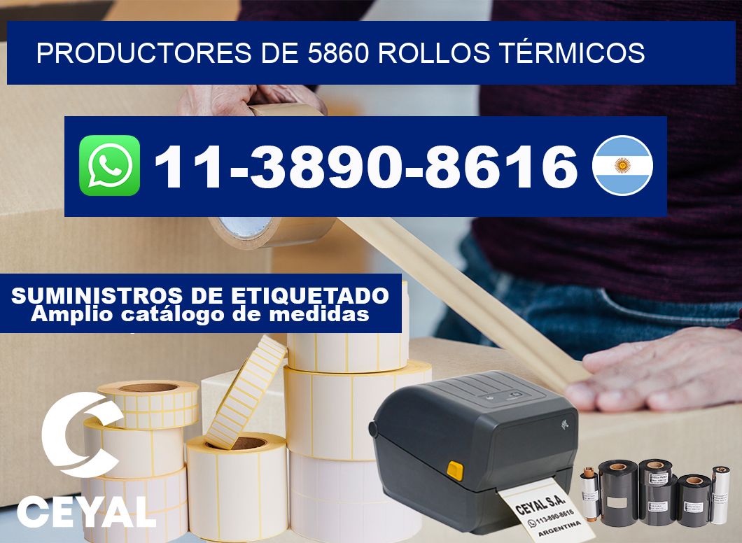 PRODUCTORES DE 5860 ROLLOS TÉRMICOS