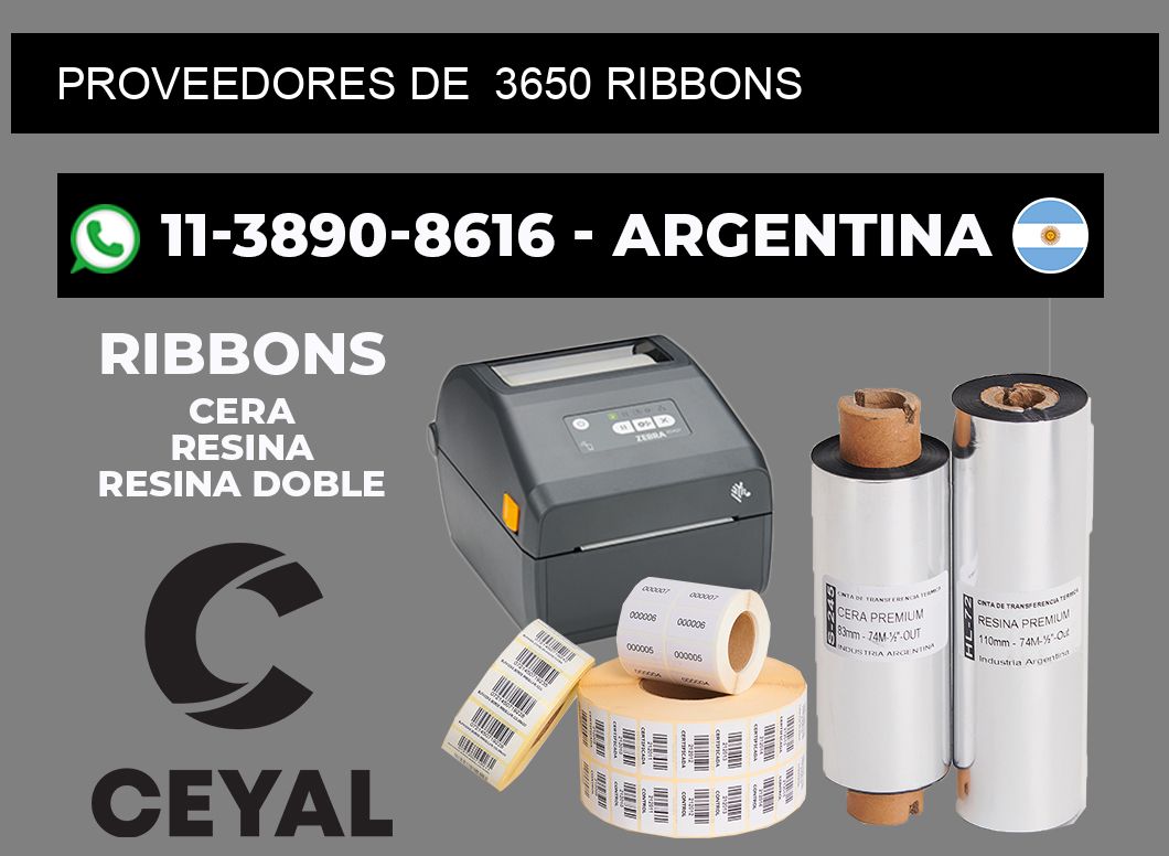 Proveedores de  3650 ribbons