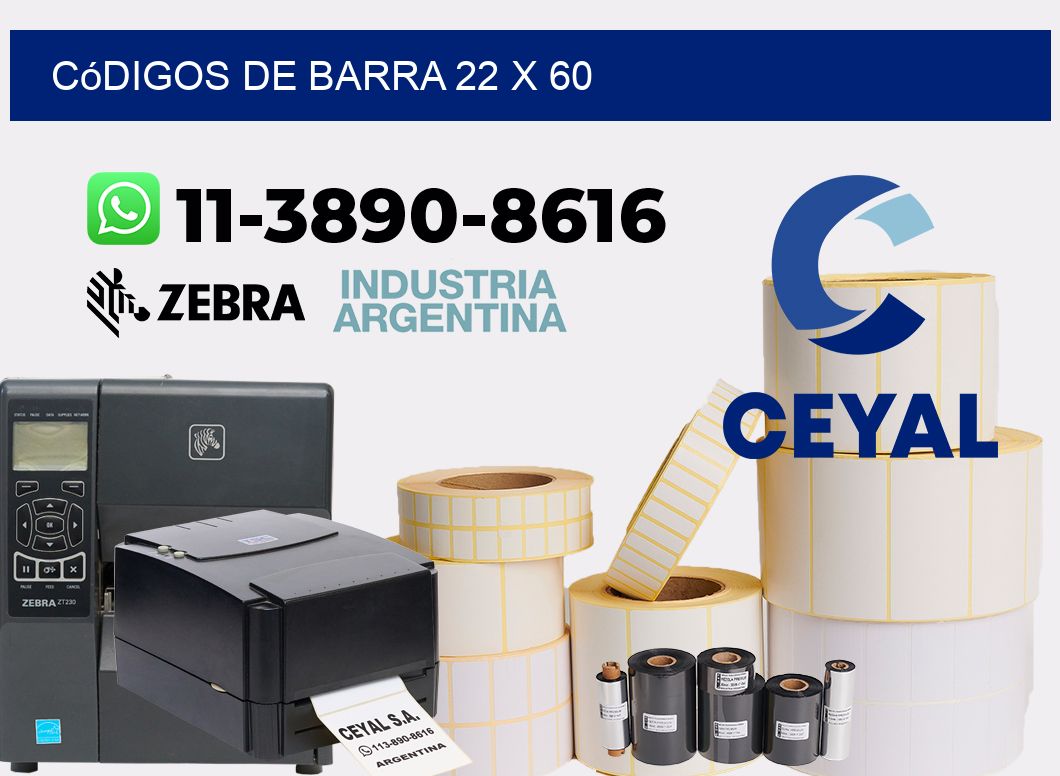códigos de barra 22 x 60