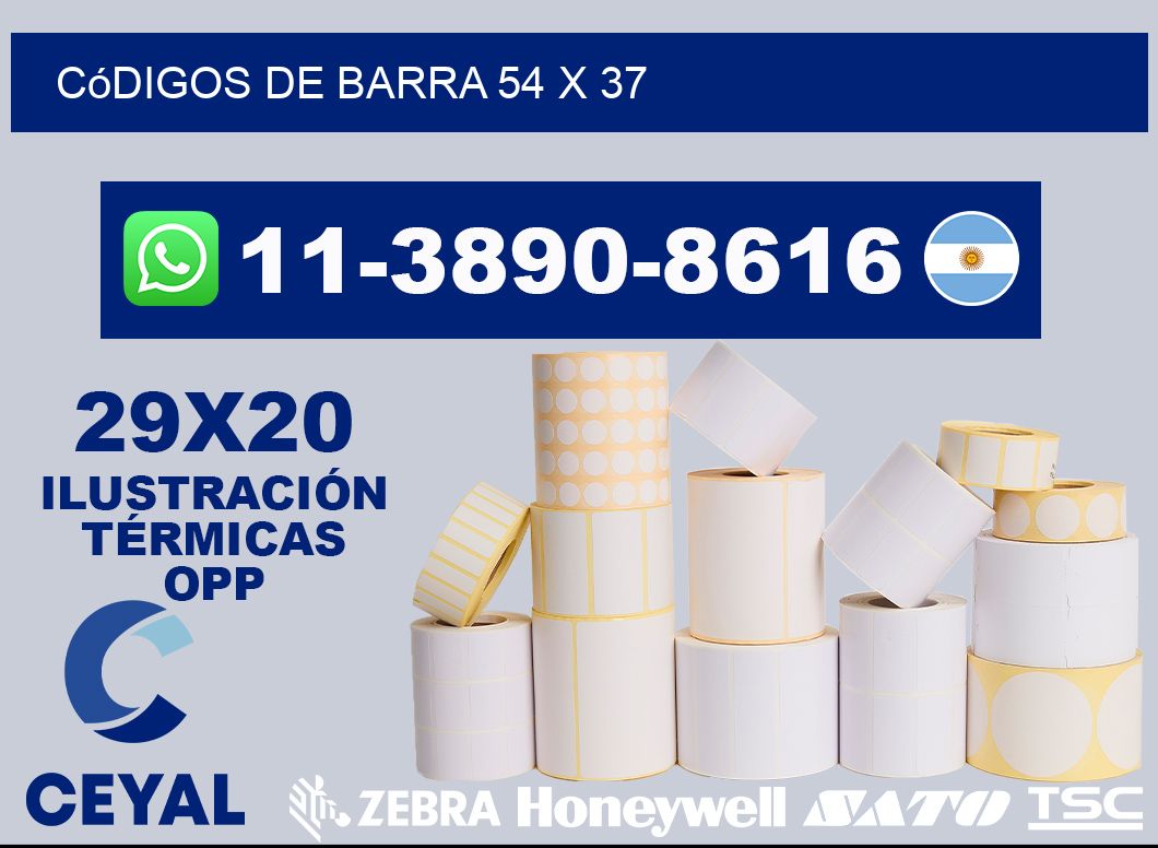 códigos de barra 54 x 37