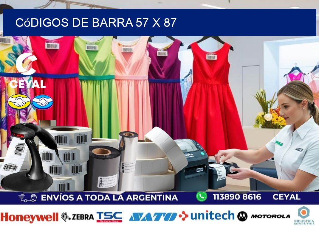 códigos de barra 57 x 87