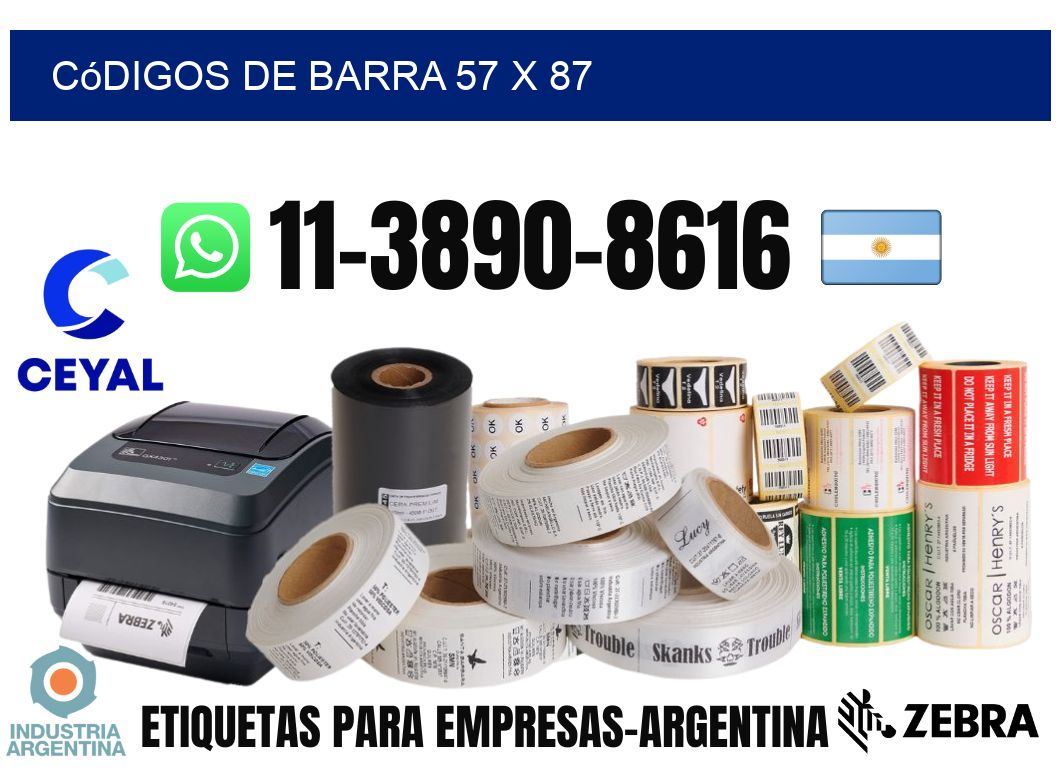 códigos de barra 57 x 87