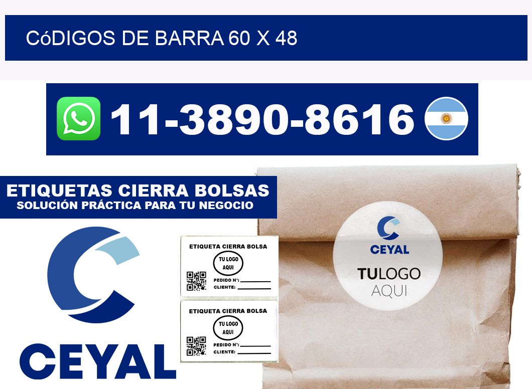 códigos de barra 60 x 48
