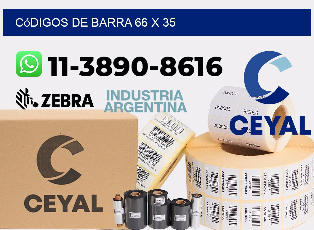 códigos de barra 66 x 35