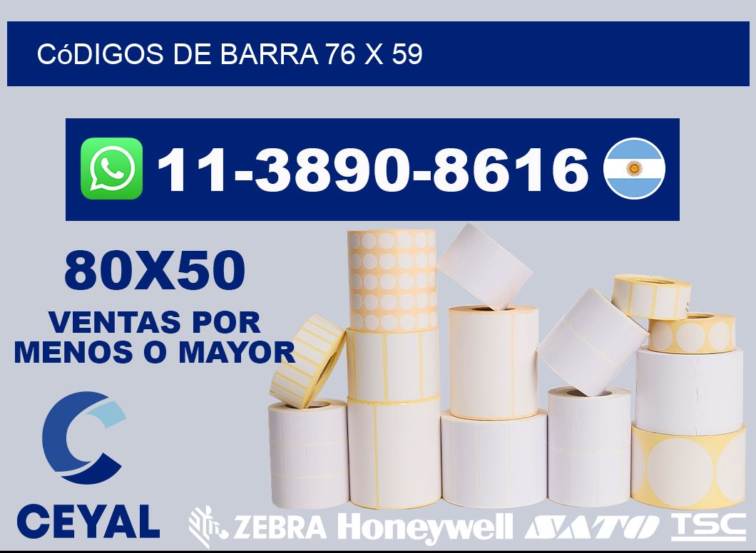 códigos de barra 76 x 59