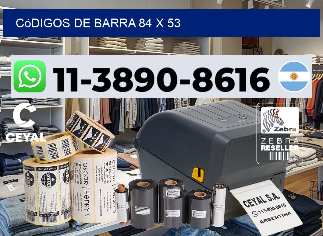 códigos de barra 84 x 53