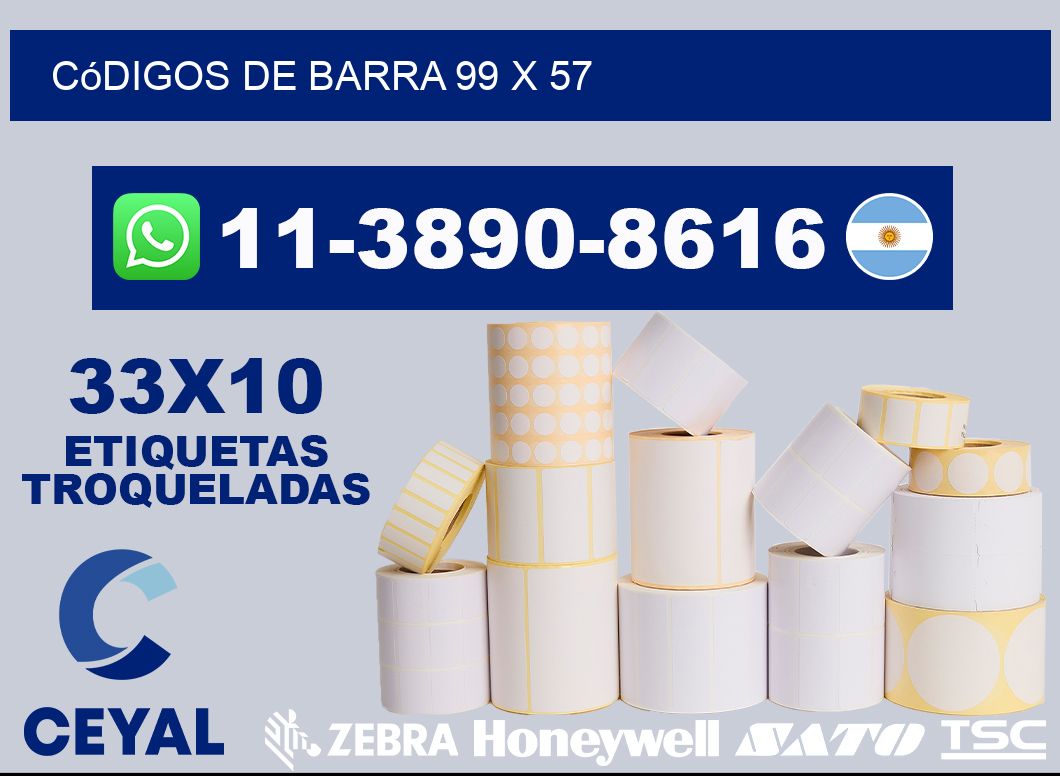 códigos de barra 99 x 57